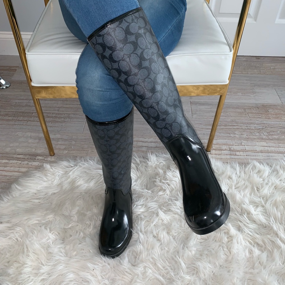 Coach 'Tristee' Waterproof Rain Boot